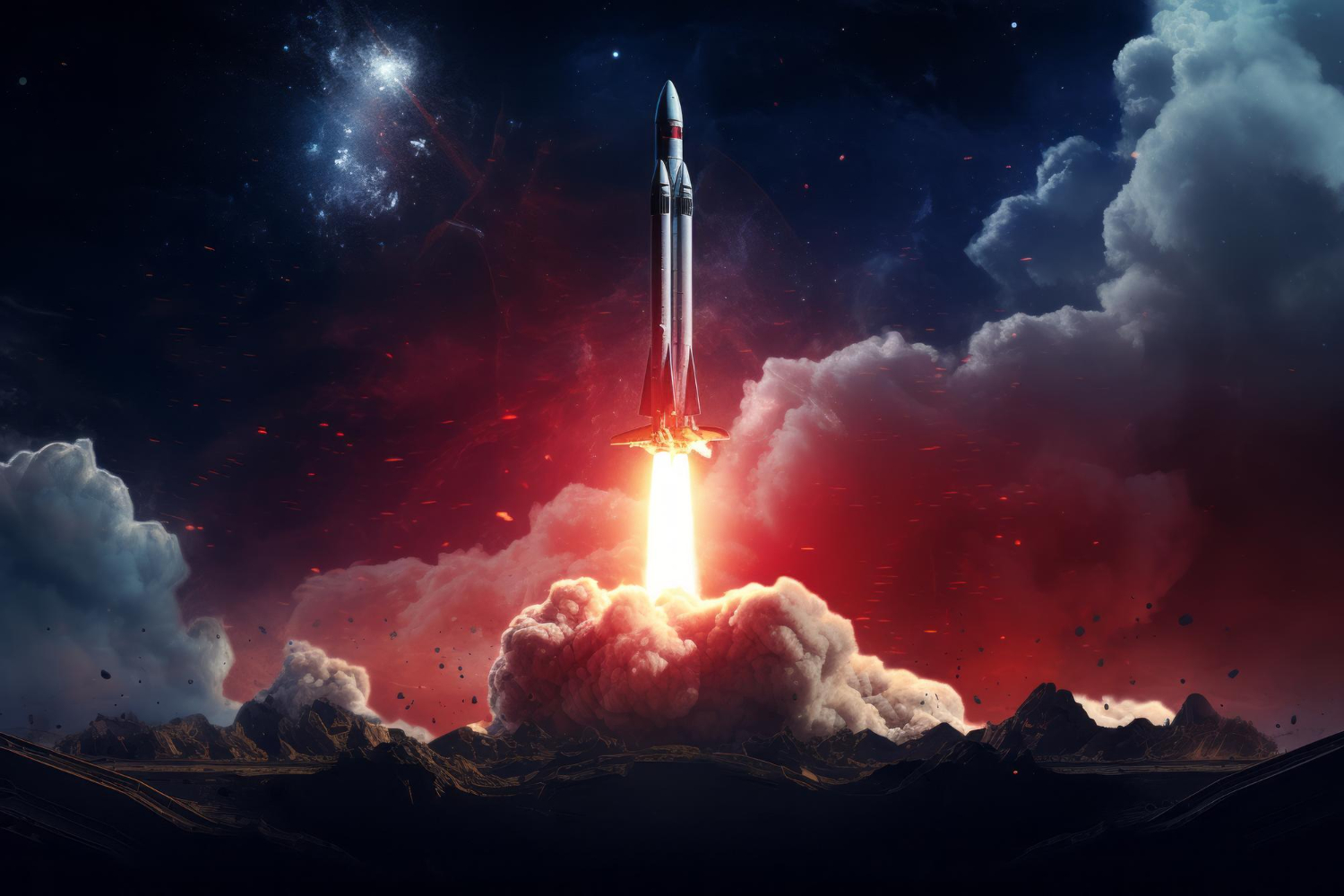 Rakete mit SpaceX 